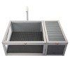 LAOTIES Large Wooden Tortoise House,Indoor And Outdoor Turtle Habitat With Removable Top And Tray For Small Animals - 3 of 4