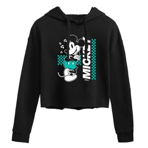 Women's - Disney - Mickey & Friends Cropped Graphic Hoodie - 1 of 3