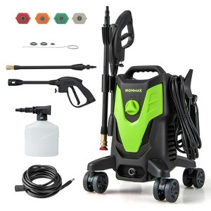 Ironmax 2400 PSI High Pressure Cleaner Machine Electric Pressure Washer with 4 Wheels Green/Orange - 1 of 4