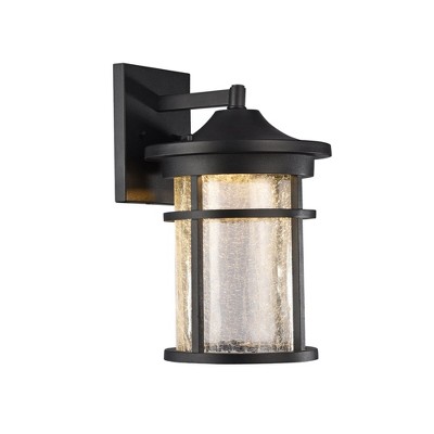 Chloe Lighting Frontier Transitional Led Textured Black Outdoor Wall Sconce 15" Height