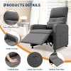 Power Recliner with Massage & Heat, Electric Ergonomic Chair with Overstuffed Tall Back, Padded Seat, 2 Side Pockets & USB Port - 3 of 4