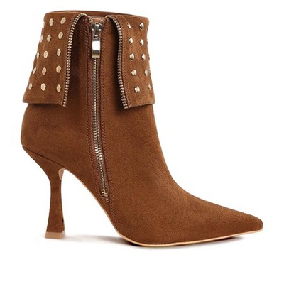 Piccini Stud Embellished Foldover Boots