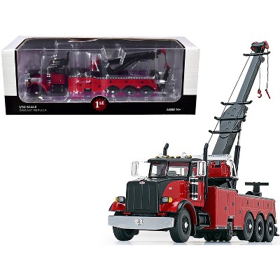 red tow truck toy