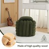 Grungis Small Chenille Fabric Knot Design Ottoman Bench,Makeup Stool Footstool Stylish Seat for Living Room,Bedroom - 4 of 4