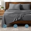 Premium 4 Way Microfiber Stretch Knit Sheet Set by Bare Home - 2 of 4