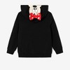 Disney Mickey and Friends Kid Girl Character Print Pop-up Ears Hat with Sequin-covered Pocket Hoodie Sweatshirt - 3 of 4