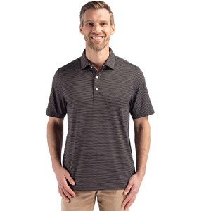 Cutter & Buck Forge Eco Fine Line Stripe Stretch  Recycled Mens Polo - 1 of 2