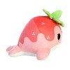 Aurora Small Strawberry Nomwhal Tasty Peach Enchanting Stuffed Animal Pink 7" - 4 of 4