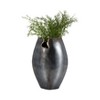 Modern Metal Vase - Textured Handmade Design - Contemporary Home & Office Decor - Decorative Accent for Bedroom, Living Room, Entryway - 14" Black - 3 of 4