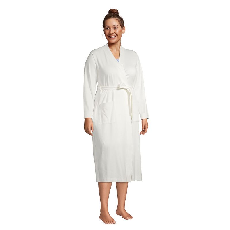 Lands' End Women's Supima Cotton Long Robe, 3 of 5