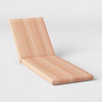 DuraSeason Fabric™ Outdoor Chaise Cushion Geo Stripe - Threshold™