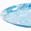 Kumasinova 21.2"Unique Mermaid End Table Exquisite Martini Table for Living Room,Modern Sofa Side Table Accent Pedestal Table,Art Deco,Blue - 4 of 4