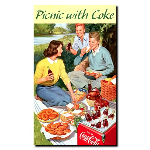 Picnic with Coke Stretched Canvas Art by Trademark Gameroom - image 1 of 1