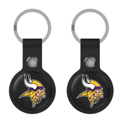 Keyscaper NFL NFC Teams Insignia Black Airtag Holder 2-Pack