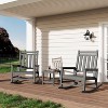 GustoWave Outdoor Side Table 18 x 15 inch,  2-Tier Patio Side Tables for Outside, All-Weather End Table for Patio Pool Deck - 2 of 4