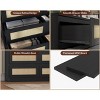 Dresser for Bedroom, Rattan 9 Drawer Dresser for Closet, Double Wood Dressers & Chest of Drawers - 4 of 4
