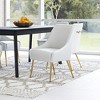 Zuo Maxine Dining Chair White & Gold - 2 of 4