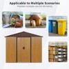 CAVINAS Outdoor Storage Shed Weatherproof Garden Shed with Sliding Door and Apex Roof - 4 of 4