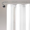 Lush Décor Hotel Collection Shower Curtain White/Wheat Single 72X72 - 2 of 4