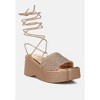 Swifties Rhinestone Embellished Lace-Up Sandals Women - 4 of 4