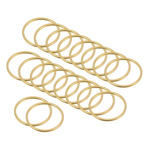 Unique Bargains DIY Crafts Copper Durable Anti-rust Beading Hoop Earrings 60 Pcs - 1 of 4