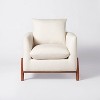Elroy Faux Shearling Accent Chair with Wood Legs - Threshold™ designed with Studio McGee - image 3 of 4