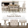 YOOCOZZ  6-Piece Farmhouse Dining Set with Chairs , Bench and Table - 2 of 4