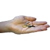WE Games Tapered Easy Grip Cribbage Pegs w/ Velvet Pouch - Set of 12 (Brass, Chrome, Black, Copper) - 4 of 4