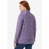 Woman Within Plus Size Microfleece Quarter-Zip Pullover - 3 of 4