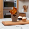 Unique Bargains Cupcake Liners Flame Cup Disposable Oil-proof Paper Gold Tone 2.05"x2.76" 50 Pcs - 2 of 4