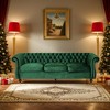 DOMETOUR 84.5 Inch 3 Seat Classic Velvet Sofa for Living Room, Luxurious Elegant Upholstered Sofa - 2 of 4