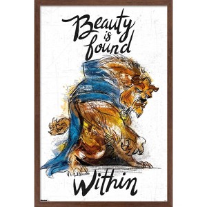 Trends International Disney Beauty and the Beast (1991) - Watercolor Beast Framed Wall Poster Prints - 1 of 4