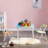VECELO Kids Folding Activity Table & Chairs with Soft Padded Cushion, Foldable & Portable, Colorful - 4 of 4