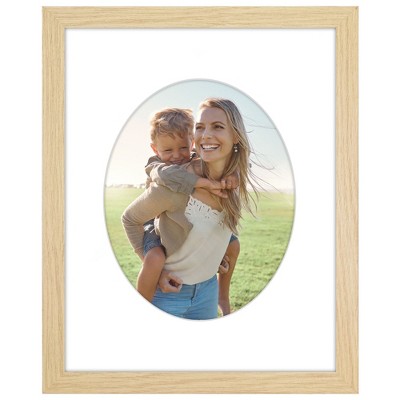 Americanflat 11x14 Picture Frame with Mat - Arch, Oval & Wavy Designs - Stylish Decor for Living Rooms, Dorms, Offices & More
