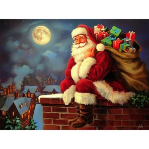 Sunsout Rest Stop 1000 pc Christmas Jigsaw Puzzle 77224 - 1 of 4