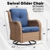 Gymojoy Outdoor Swivel Patio Chairs All-Weather Patio Swivel Glider Chairs Set of 2 - 2 of 4