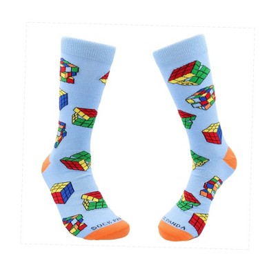 Fun Puzzle Cube Socks (Men's Sizes Adult Large) from the Sock Panda