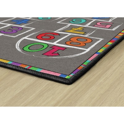 Hopscotch Multicolor Numbers Children's Activity Rug, 3' x 5'
