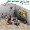 Acekool 8x12 FT Outdoor Metal Storage Shed, Large Waterproof Garden Tool Shed with Lockable Sliding Door & Vents for Tools, Bike, Mower, Gray - 4 of 4