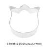 Unique Bargains Cookie Mould Cutter Rose-Shaped Cookie Mould Dishwasher Safe Stainless Steel Silver Tone 1Pcs - 3 of 4
