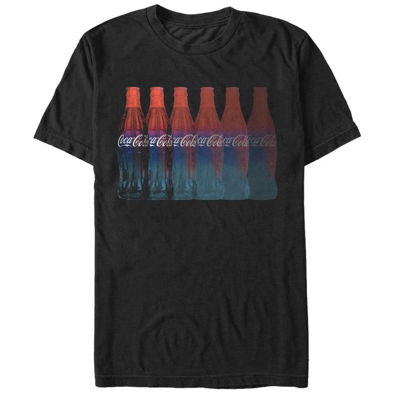 Men's Coca Cola Classic Bottle Lineup T-Shirt, 1 of 5
