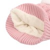Hello Kitty Pink Knit With Faux Fur Pom Cuff Beanie - 3 of 4