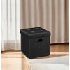15" Ottoman with Storage, Folding Footstool, Storage Ottoman Bench, Cube Storage Chest Bedroom Bench with Storage 660 lb Load Capacity - 4 of 4