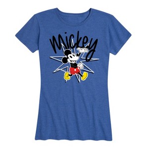 Women's - Disney - Mickey Star Burst Short Sleeve Graphic T-Shirt - 1 of 4