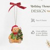 Spode Christmas Tree Teddy Bear Ornament - 3.5" - image 4 of 4