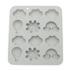 Unique Bargains Chocolate Mould 12-Cavity Sky Theme Candy Mould Hand Wash 6.5"x5.87"x0.63" 1 Pc - 3 of 4
