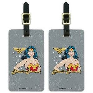 Wonder Woman Vintage Icon Luggage ID Tags Set of 2 - 1 of 4
