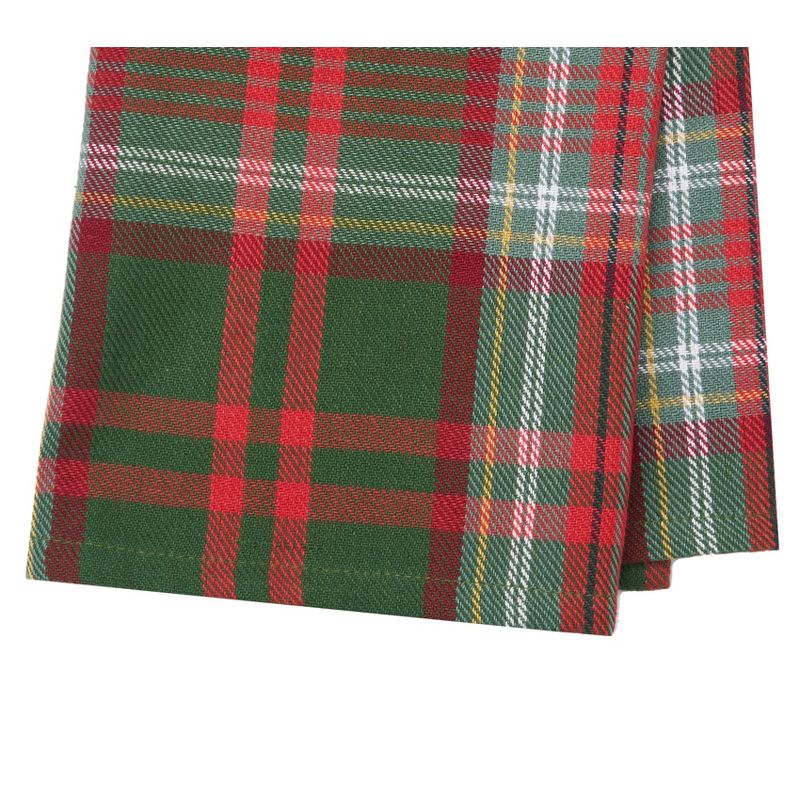 C&F Home 27' X 18" Axel Plaid Woven Cotton Kitchen Dish Towel, Red, White and Green Plaid, 3 of 5