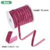 Unique Bargains Metallic Velvet Flexible Ribbon for Crafts 3/8 Inch x 50 Yards 1 Pc - 3 of 4