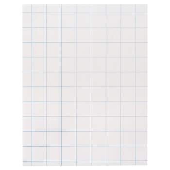 School Smart 085277 Graph Paper With Chipboard Back, 15 Lb - White